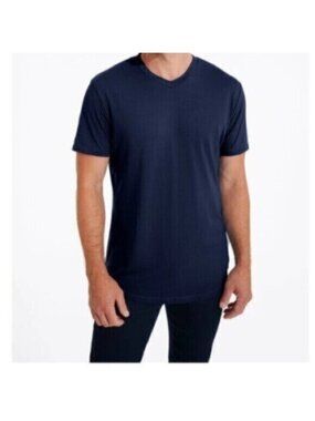 NWT Swet Tailor Men's Blue Softest Supima Blend V-Neck Tee Shirt Size XL